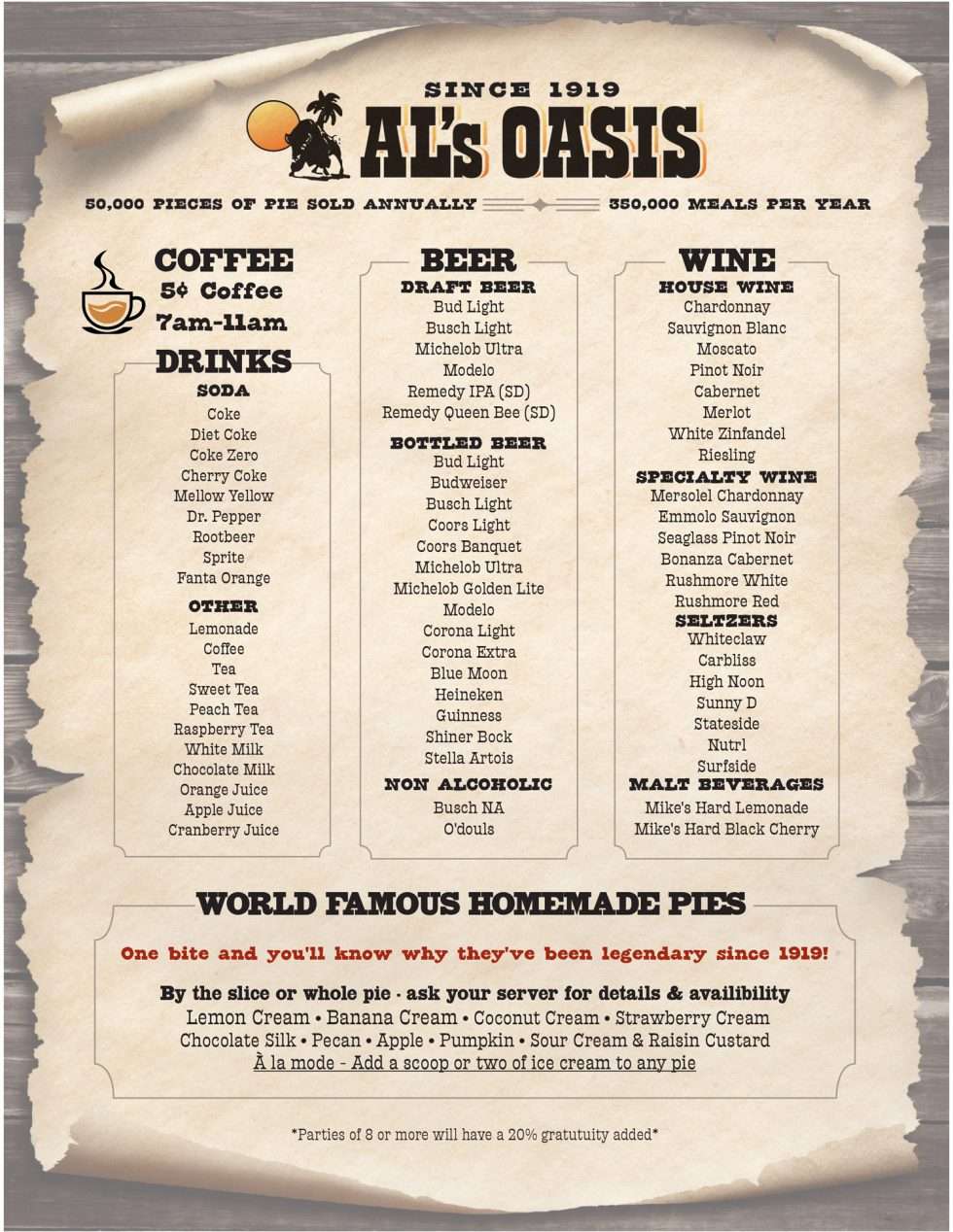 Al's Oasis Restaurant - Al's Oasis - A South Dakota Legend & a Family ...